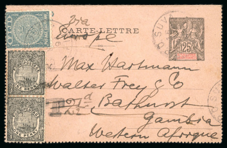 Stamp of Colonies françaises » Nouvelle-Calédonie Nouvelle -Calédonie : 1894, entier postal type Groupe