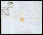 Stamp of Romania » United Principalities 1862-1864 United Principalities 1862-64 30 pa strip of three entire