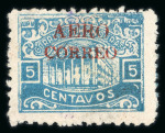 Stamp of Honduras 1925, amazing collection of the air post stamps showing the AERO CORREO overprint