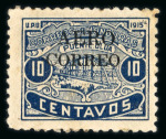 Stamp of Honduras 1925, amazing collection of the air post stamps showing the AERO CORREO overprint