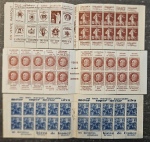 Stamp of France » Carnets 1923-1929, intéressant lot de 9 carnets semi-modernes