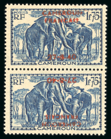 Stamp of Colonies françaises » Cameroun Cameroun, 1940, 1f75 éléphant, Y&T n°227a neuf** gomme