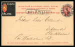 Stamp of Finland 1901, the, line-perforated mourning stamp, a small collection