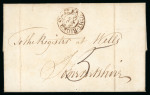 Stamp of Great Britain » Postal History » Pre-Adhesive & Stampless 1762-1836 group of 6 covers on pages with 1762 ''PENNY POST PAID'' Dockwra letter, etc