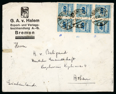 Stamp of Germany » Germany Collections and Large Lots 1918-23 Inflation Mails: An impressive collection housed in 32 volumes