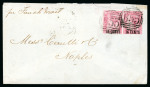 Stamp of Mauritius » 1883-91 Surcharges, Arms & Jubilee Issues (SG 112-35, 137) 1883 (Feb) "16 cents" on 17c. roseCovers1883 (21 Apr.)