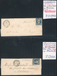 Stamp of France » Lettres Classiques Collections 1852-1854, sélection de 15 lettres affranchies du 25c