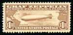 Stamp of United States » 1919 Issues onwards Air Post : 1930, Zeppelin Issue S. 13-15 mint *. Very