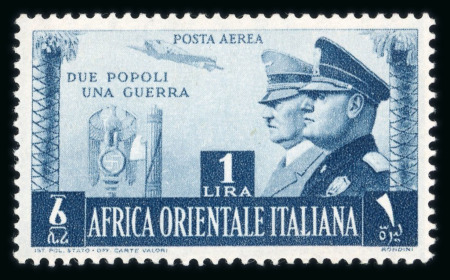 Stamp of Italy » Italian Colonies and Possessions » Eastern Africa 1941, Italian German friendship Sassone air mail n°