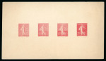 Stamp of France » Émissions à partir de 1900 1903, Ensemble de 2 épreuves collectives sur feuillet