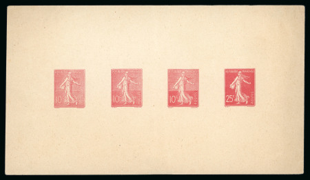 Stamp of France » Émissions à partir de 1900 1903, Ensemble de 2 épreuves collectives sur feuillet