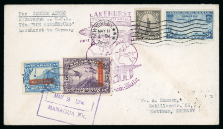 Stamp of Nicaragua 1936 (May 2) Zeppelin 1st North American fligjht