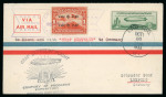 Stamp of Nicaragua 1933 (Oct 26) USA combination flight cover