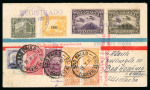 Stamp of Nicaragua 1932 (Jul) Brazil combination cover to Germany