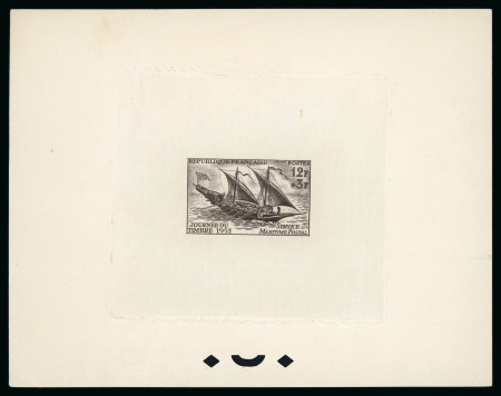 Stamp of France » Émissions à partir de 1900 1946-1959, Bel ensemble de 8 épreuves composé de 6