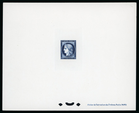 Stamp of France » Émissions à partir de 1900 1946-1959, Lot de 29 épreuves de luxe aux types Chaines