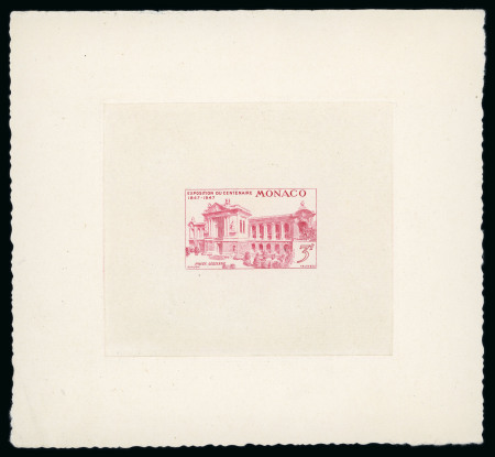 Stamp of Colonies françaises » Monaco 1947, Ensemble de 5 épreuves du timbre Poste Aérienne