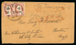 Stamp of Nicaragua 1850 USA Via Nicaragua Ahead of the Mails