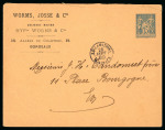 Stamp of France » Lettres Classiques 1889, Cachet à date "réclamations / Bordeaux" sur entier