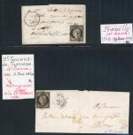 Stamp of France » Lettres Classiques Collections 1850-1854, collection de + de 80 lettres affranchies