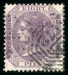 Stamp of India » Used Abroad » Straits Settlements » Singapore (172) 1854-1867 accumulation B172 cancellations