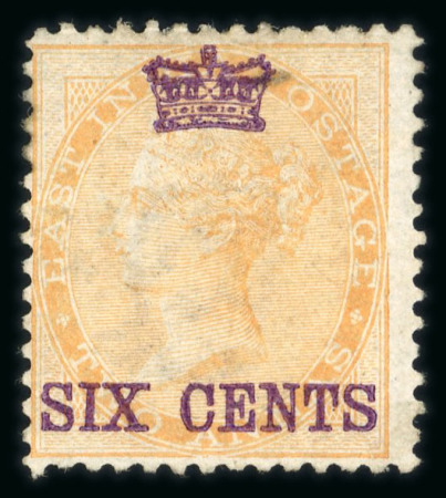 Stamp of Malaysia » Straits Settlements 1867 India surcharge set of 9 hinged mint