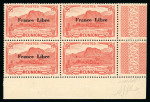 Stamp of Colonies françaises » Réunion Réunion : 1943, timbre surcharge France Libre Y&T n°