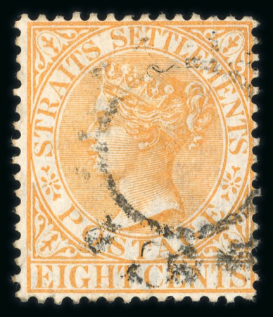 Stamp of Malaysia » Straits Settlements 1882 Wmk Crown CA inverted 8c and 10c