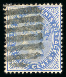 Stamp of Malaysia » Straits Settlements 1883 wmk Crown CA group of inverted watermarks (6)