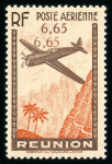 Stamp of Colonies françaises » Réunion Réunion poste aérienne : 1938, Y&T n° 3b variété double