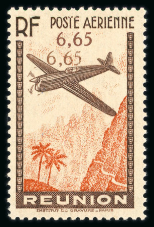 Stamp of Colonies françaises » Réunion Réunion poste aérienne : 1938, Y&T n° 3b variété double