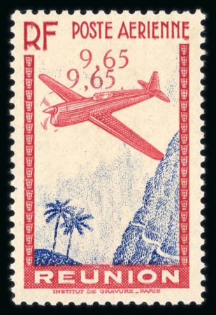 Stamp of Colonies françaises » Réunion Réunion poste aérienne : 1938, Y&T n° 4b variété valeur