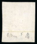 Stamp of Switzerland / Schweiz » Sitzende Helvetia Ungezähnt » 1856-57 Berner Druck (II) 1857, 1 Fr. grau, 2. Berner Druckperiode auf stärkefreiem Papier, ungebraucht ohne Gummi