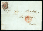 Stamp of Switzerland / Schweiz » Orts-Post und Poste Locale 1851, Orts-Post mit Kreuzeinfassung auf Brief wärend der markenlosen Zeit