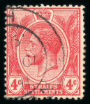 Stamp of Malaysia » Straits Settlements 1912-23 KGV Wmk Crown CA inverted group