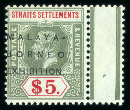 Stamp of Malaysia » Straits Settlements 1922 Malaya Borneo Exhibition accumulation