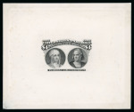 Stamp of United States » 1893 Columbus Issue 1893 Columbus $4 die proof in black on carton paper