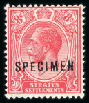 Stamp of Malaysia » Straits Settlements 1870 to 1930s Specimen accumulation