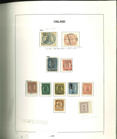 Stamp of Finland 1856-1988, The Robert Hisey balance accumulation of