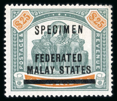 Stamp of Malaysia » Federated Malay States 1900 $25 overprinted SPECIMEN