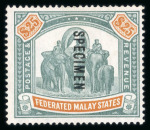 Stamp of Malaysia » Federated Malay States 1900-34 Specimen collection