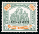 Stamp of Malaysia » Federated Malay States 1900-34 Specimen collection