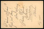 Stamp of Austria » 1890-1918 Issues  1900, Postal stationery card 5Kr black/red from JOSEFOV (Bohemia) to Pretoria (Transvaal) with boxed NON RECLAMÉ cachet