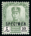 Stamp of Malaysia » Malaysian States » Johor 1918-40 Specimen collection