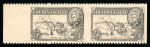 Stamp of Indian States » Cochin 1949 2a black mint imperf. vertically horizontal pair