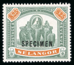 Stamp of Malaysia » Malaysian States » Selangor 1891-1941 accumulation of Specimens