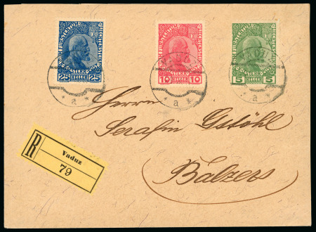 Stamp of Liechtenstein Liechtenstein 1912-20, Selection of 22 covers & cards of 1912-18 Duke John II issues