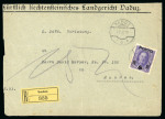 Stamp of Liechtenstein Liechtenstein 1902-1920 Austria used in Liechtenstein 30 covers, cards, postal stats