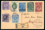 Stamp of Liechtenstein 1895-1920 AUSTRIA USED IN LIECHTENSTEIN: Group of 24 covers on exhibition pages