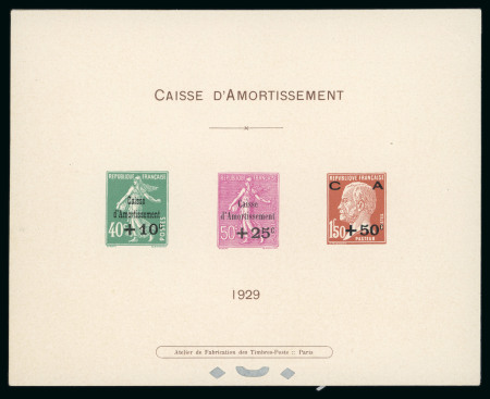 Stamp of France » Émissions à partir de 1900 1929, épreuve collective type Pasteur et Semeuse Y&T